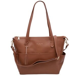 Elkie & Co Aberdeen Vegan Leather Convertible Diaper Bag